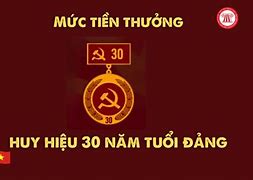 Mức Tiền Thưởng 30 Năm Tuổi Đảng